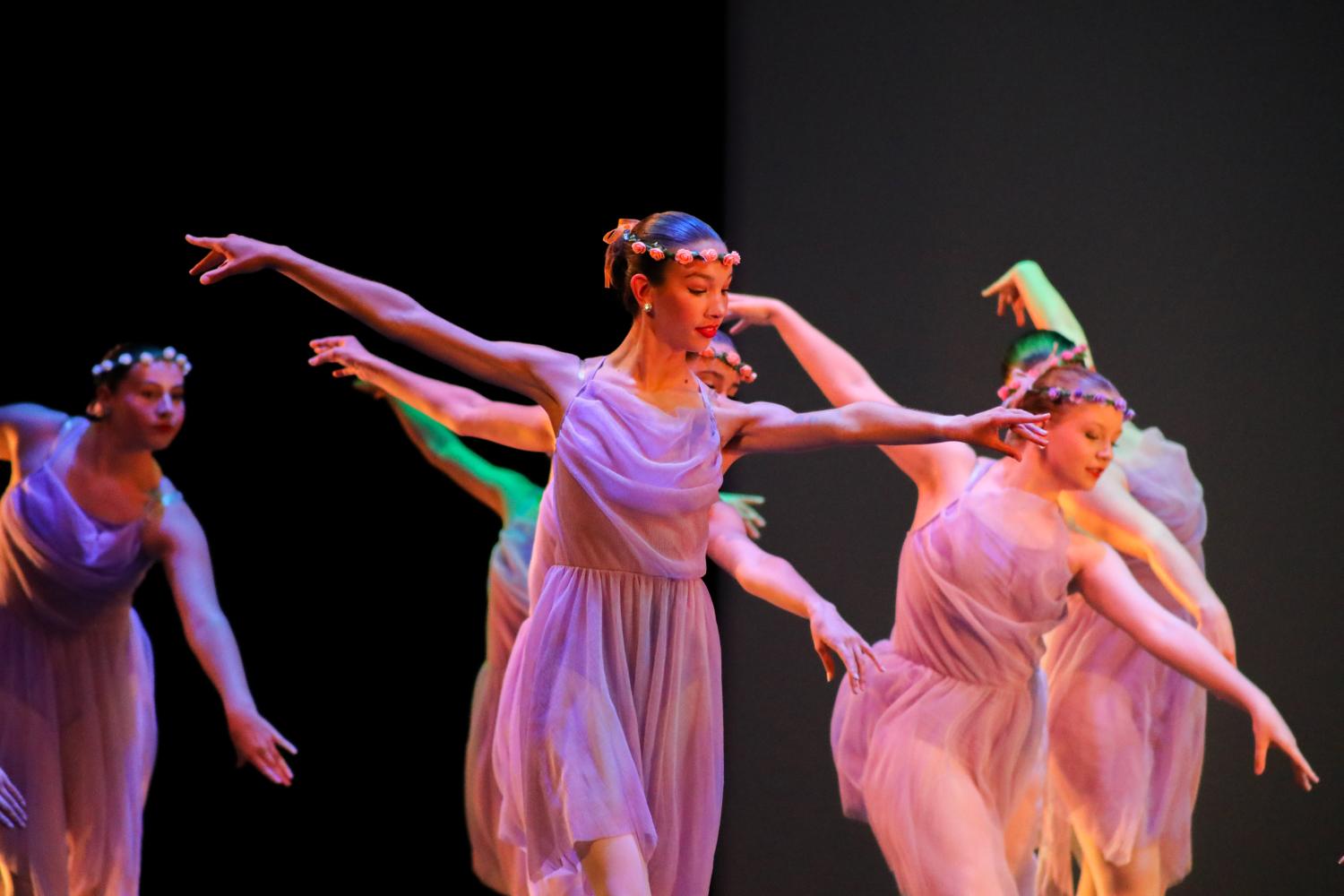 Ballet Dancers with arms extended