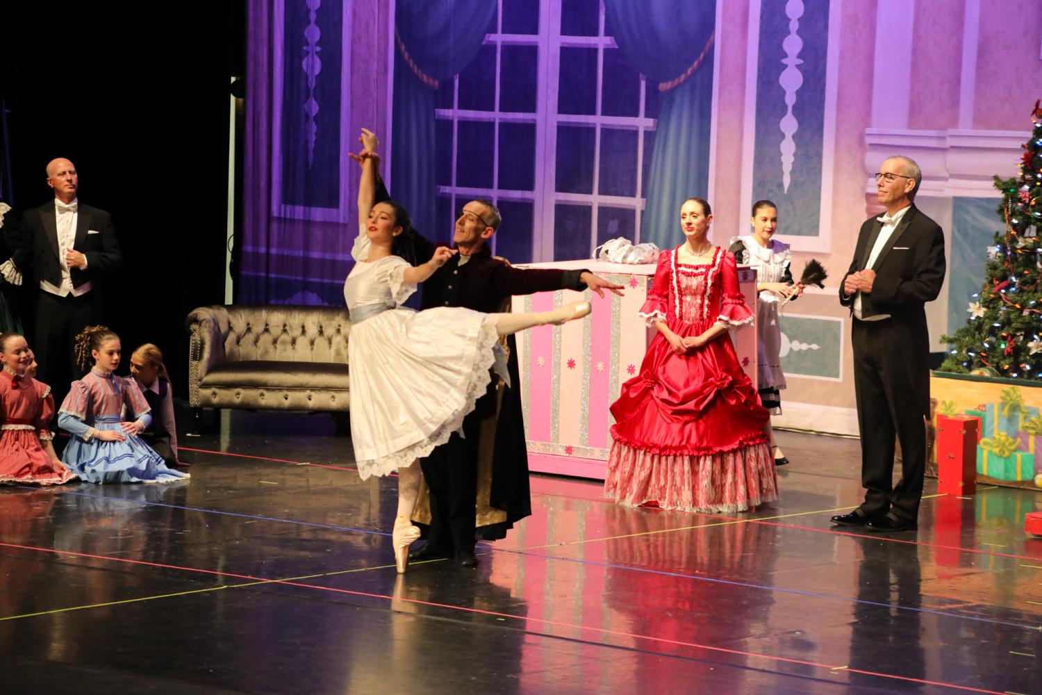 Nutcracker Clara (Jane Early) and Drosselmeyer (Tim Early)