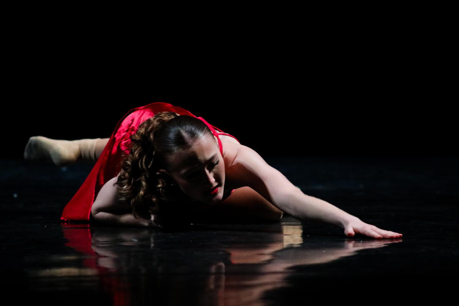 Contemporary Dancer with red dress